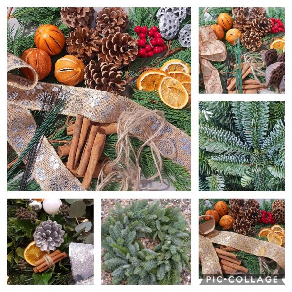 Christmas wreath making workshops 2021
